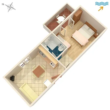 With A Parking Space Podaca, Makarska - 6736 Apartment *